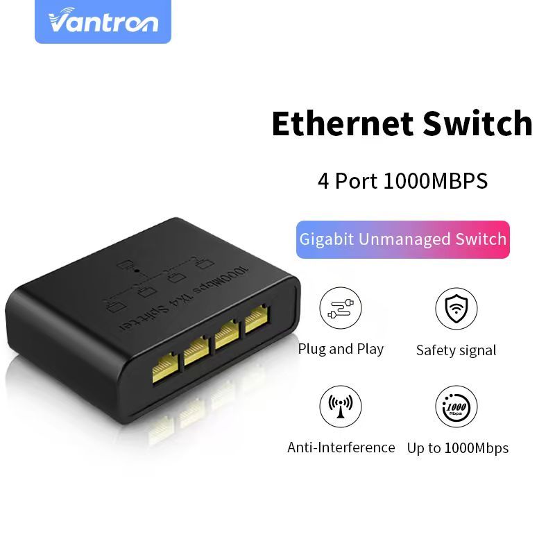 Switch Gigabit 4 Port  Gigabit Ethernet Switch Network LAN|Gigabit Unmanaged Switch | Desktop Ethern