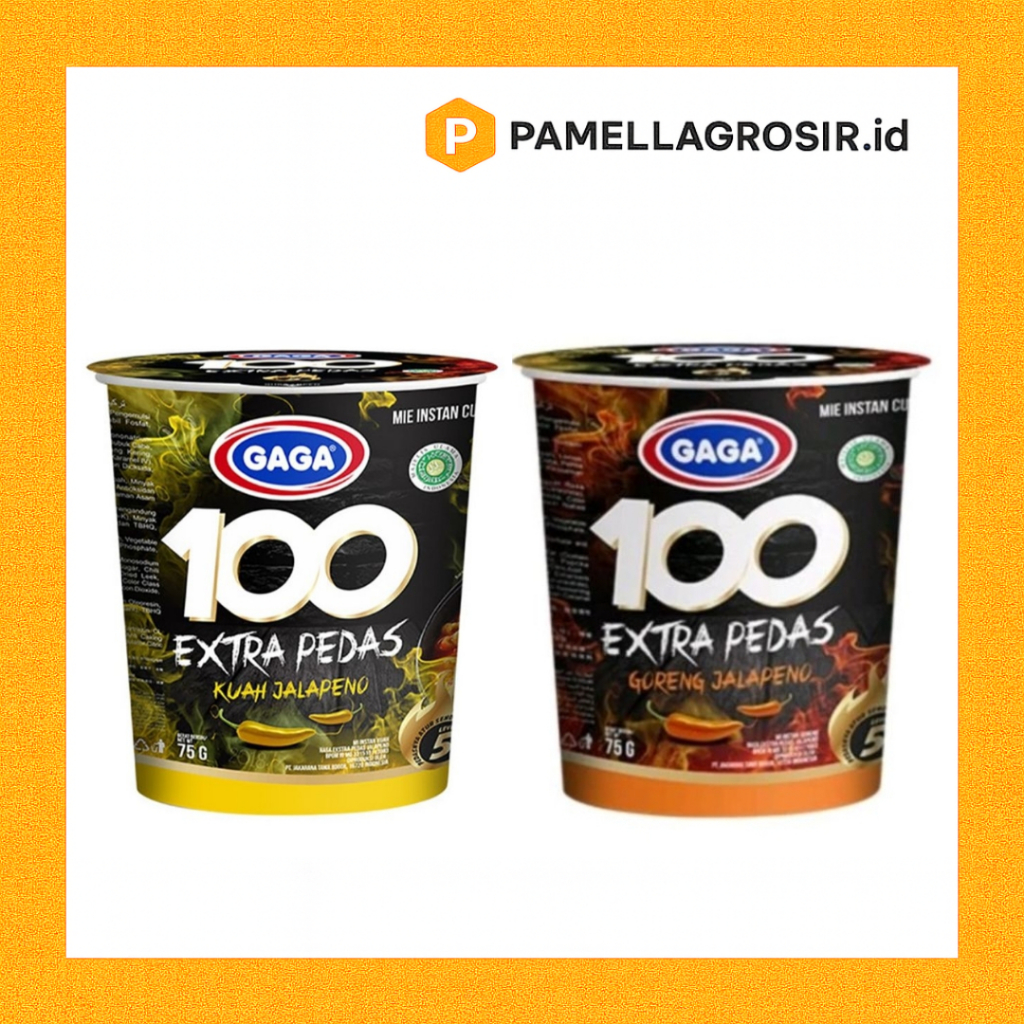 MIE GAGA 100 CUP EXTRA PEDAS KUAH JALAPENO