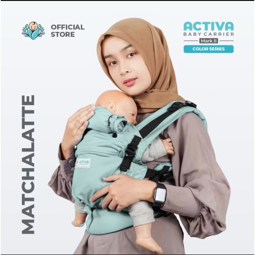 [PRELOVED] Activa Baby Carrier ‘Matchalatte’ | Gendongan