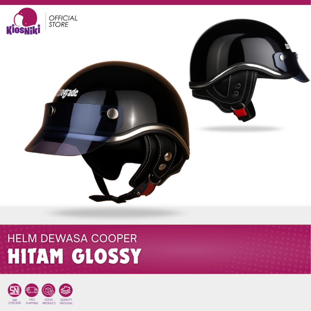 Helm Cooper Dewasa Laki-laki Perempuan Sepeda Listrik Aman Stylish