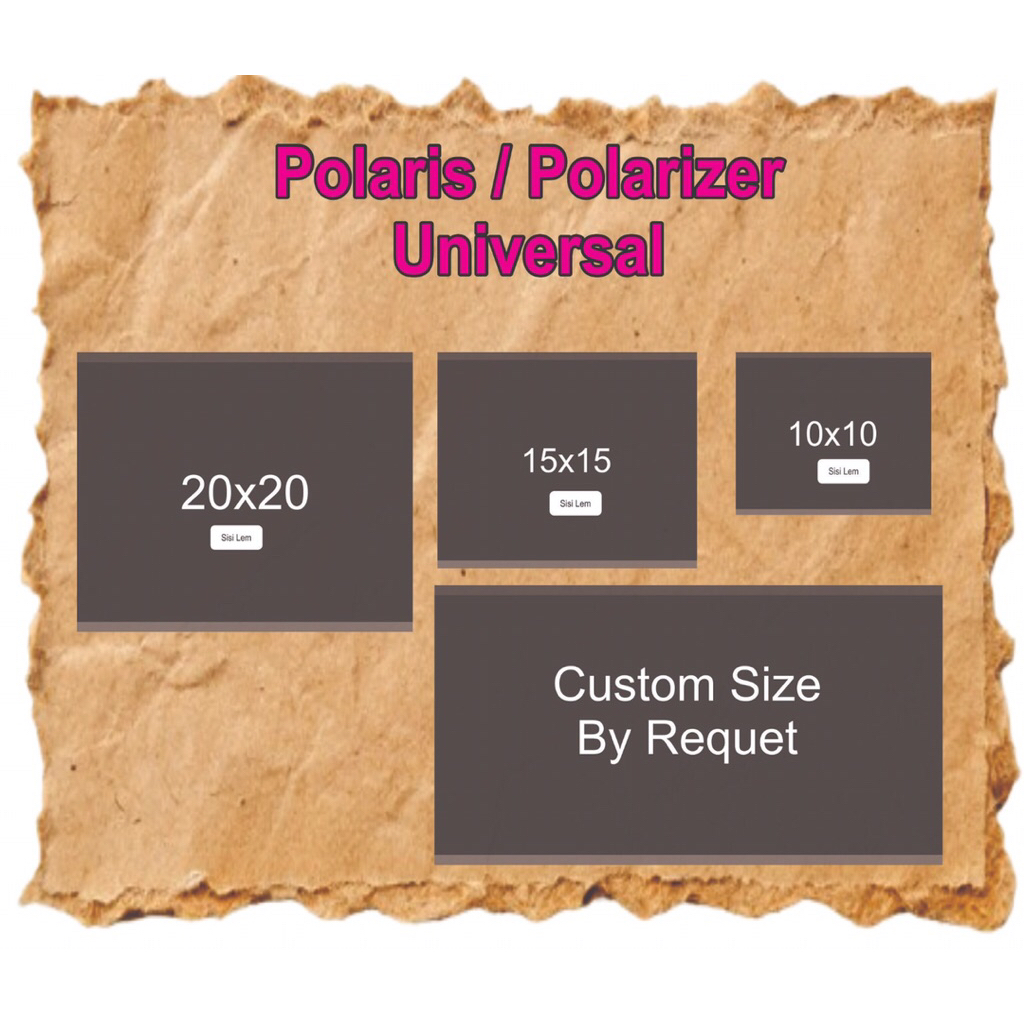Polarizer LCD serbaguna / Universal