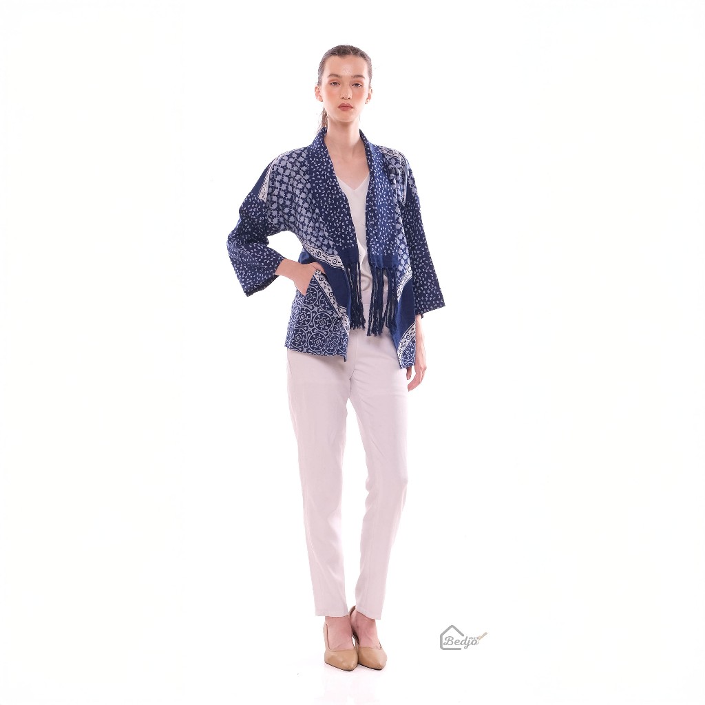 outer syal batik cap pekalongan atbm atasan tradisional unisex pria dan wanita