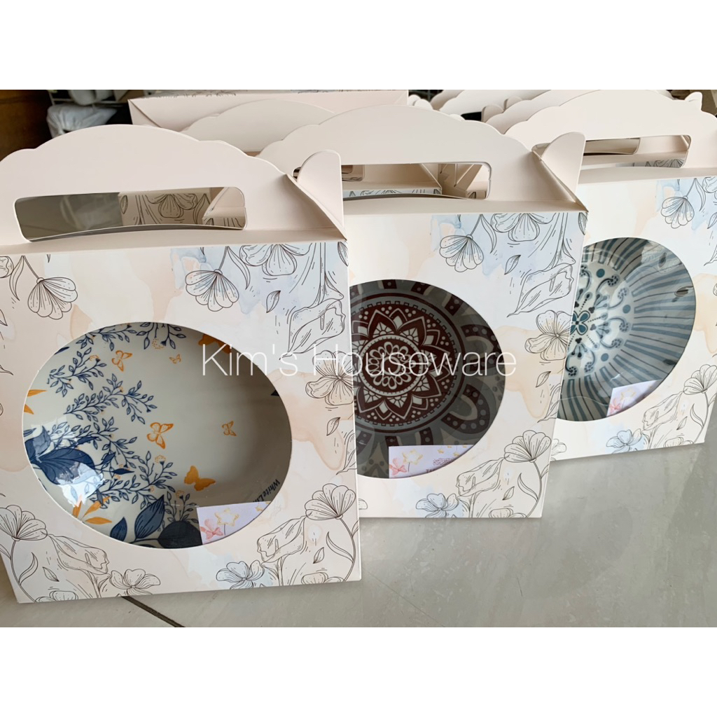 Souvenir piring + box murah meriah