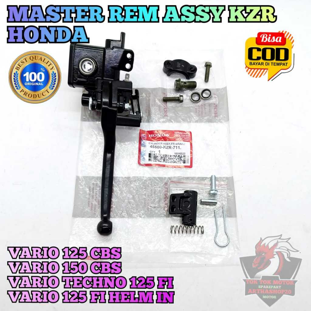 Master Rem Assy KZR motor honda Vario 110 fi Cbs, Vario 125 CBS (2014-2018) , Vario 150 cbs (2015-20