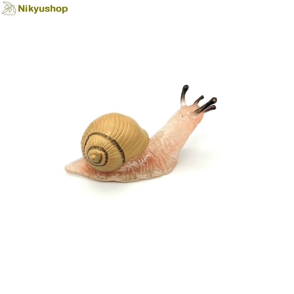 [Nikyushop] Mainan Edukasi Pajangan Hewan Siput Bekicot Snail Animal Figure