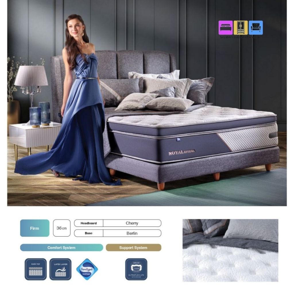 Kasur Springbed Elite Royal Estima Kasur Springbed Latex Pegas Ultraflex Kasur Elite Springbed