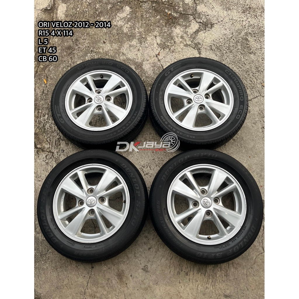 VELG ORI VELOZ 2014 R 15 4 X 114 (HARGA UNTUK 4 PCS VELG TANPA BAN)