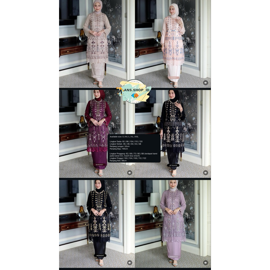 AYANA SERIES STL || JANGGAN KEBAYA || RANIA OUTER SARAH THE LABEL