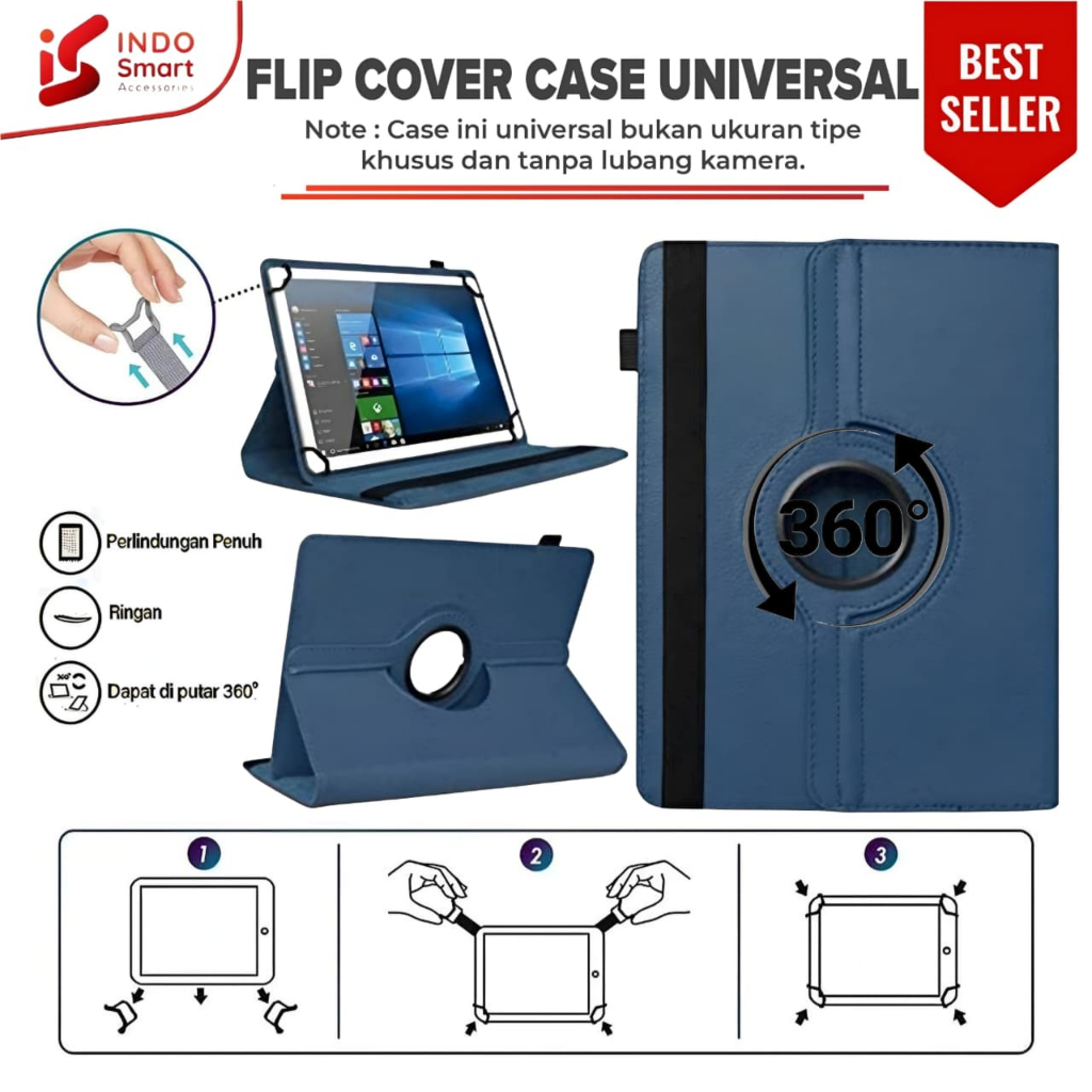 Case Advan Tab Sketsa 3 | Advan Tab Sketsa 3 | Advan Sketsa 3 | 10.1 inch 2023 Rotary Flip Book Cove