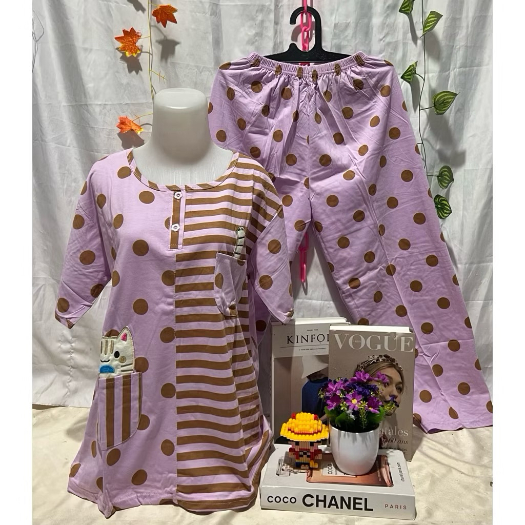 Piyama Celana Panjang Merek Sielie Ukuran Jumbo XXL Baju Tidur CP Lengan Pendek Merek Sielie Ukuran 