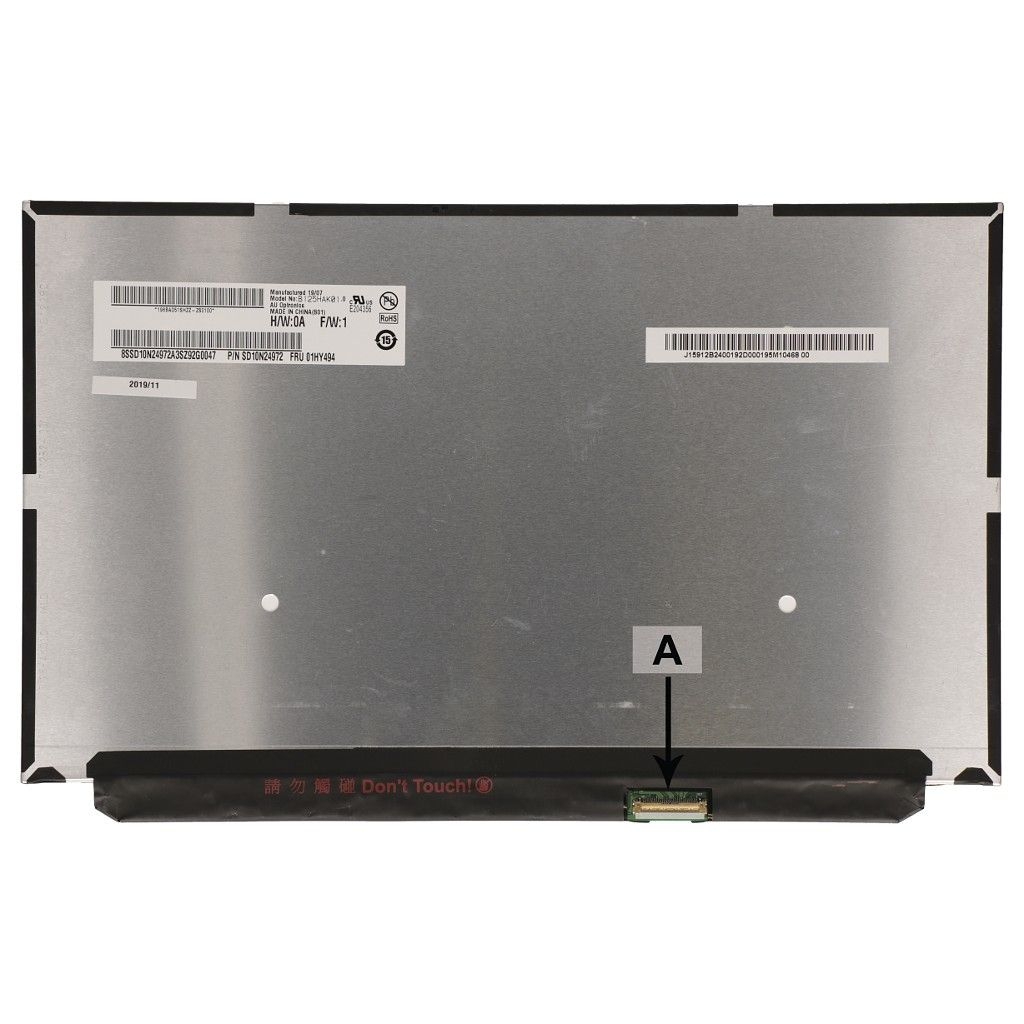 LED LCD Laptop Lenovo Thinkpad X270 X280 A285 B125HAK01.0 TOUCHSCREEN