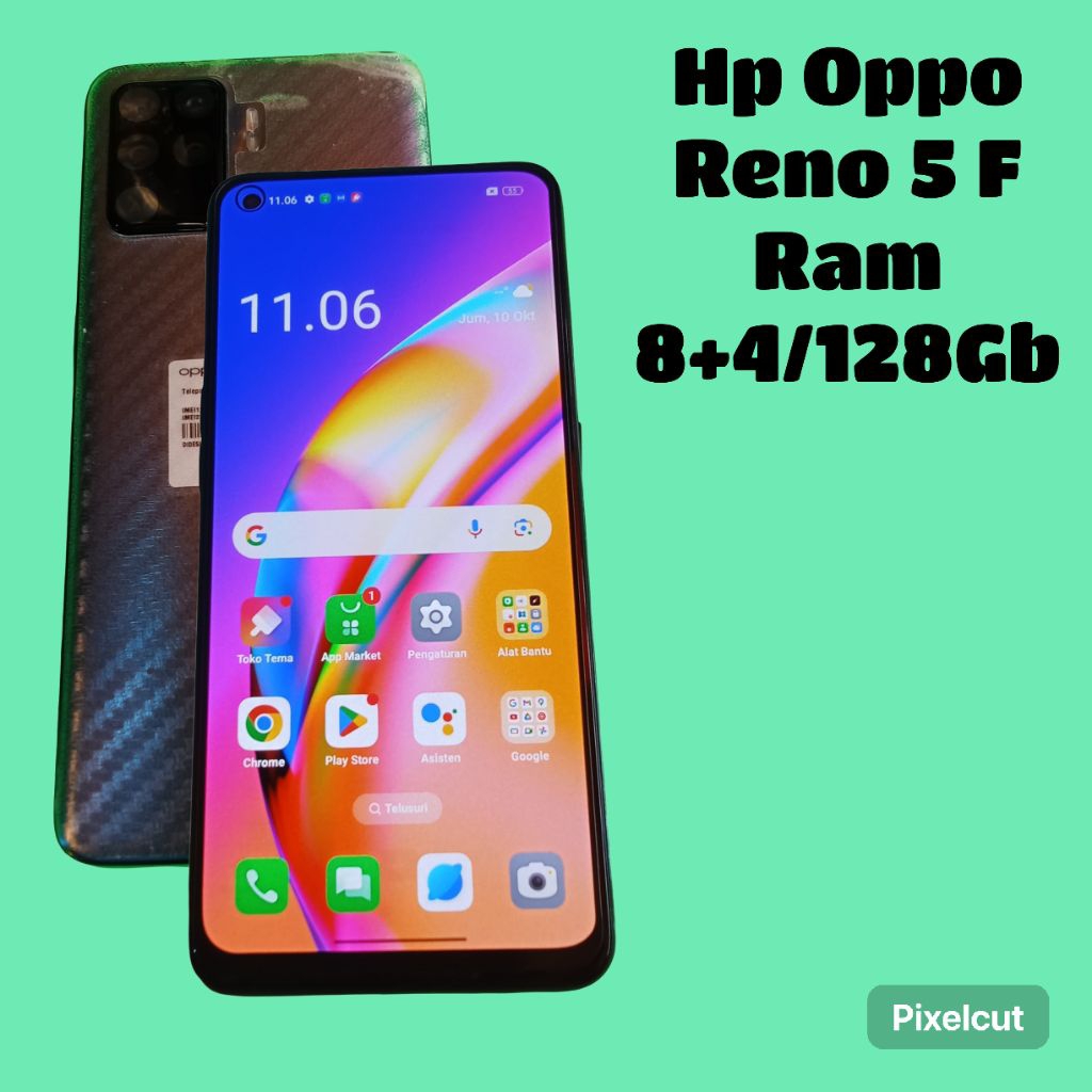 Oppo Reno5 F Ram 8/128Gb.Hp second murah