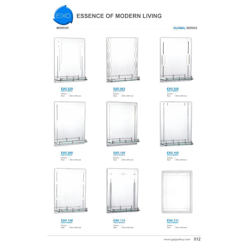 Promo Aneka Cermin LED Wastafel Kamar Mandi EIXO Global EXG