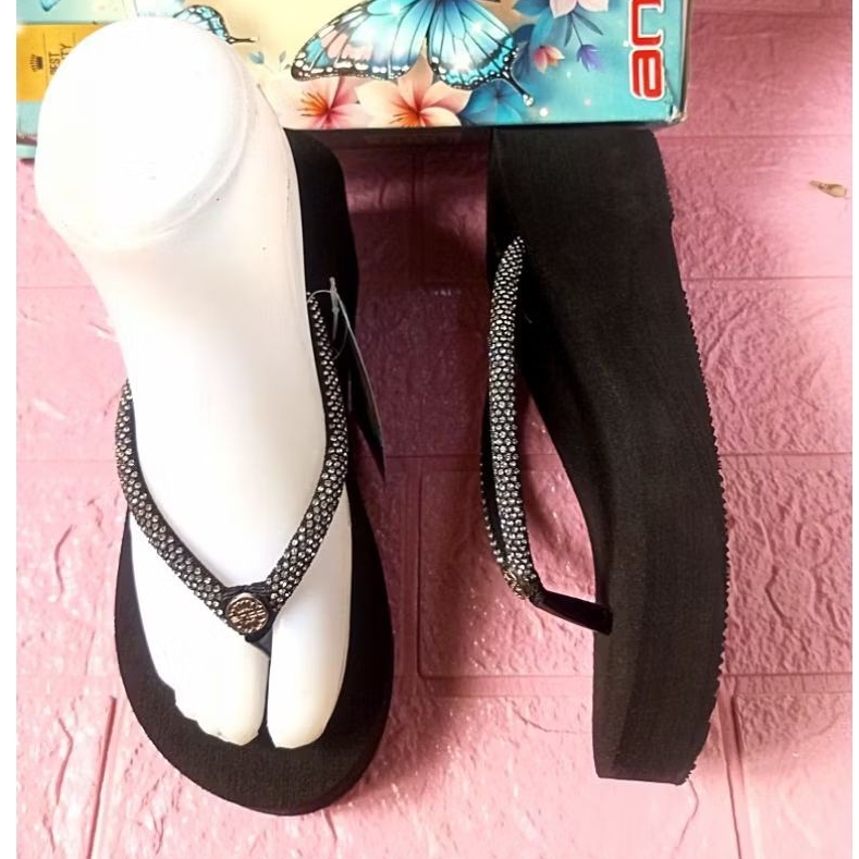 sandal Ando cewek sandal wedges Ando sandal tinggi cewek sandal tumit cewek