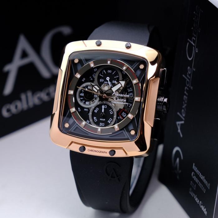 Jam Tangan Pria Alexandre Christie AC3030 / AC 3030 / AC3039 / AC 3039 Original – Rubber Garansi Res