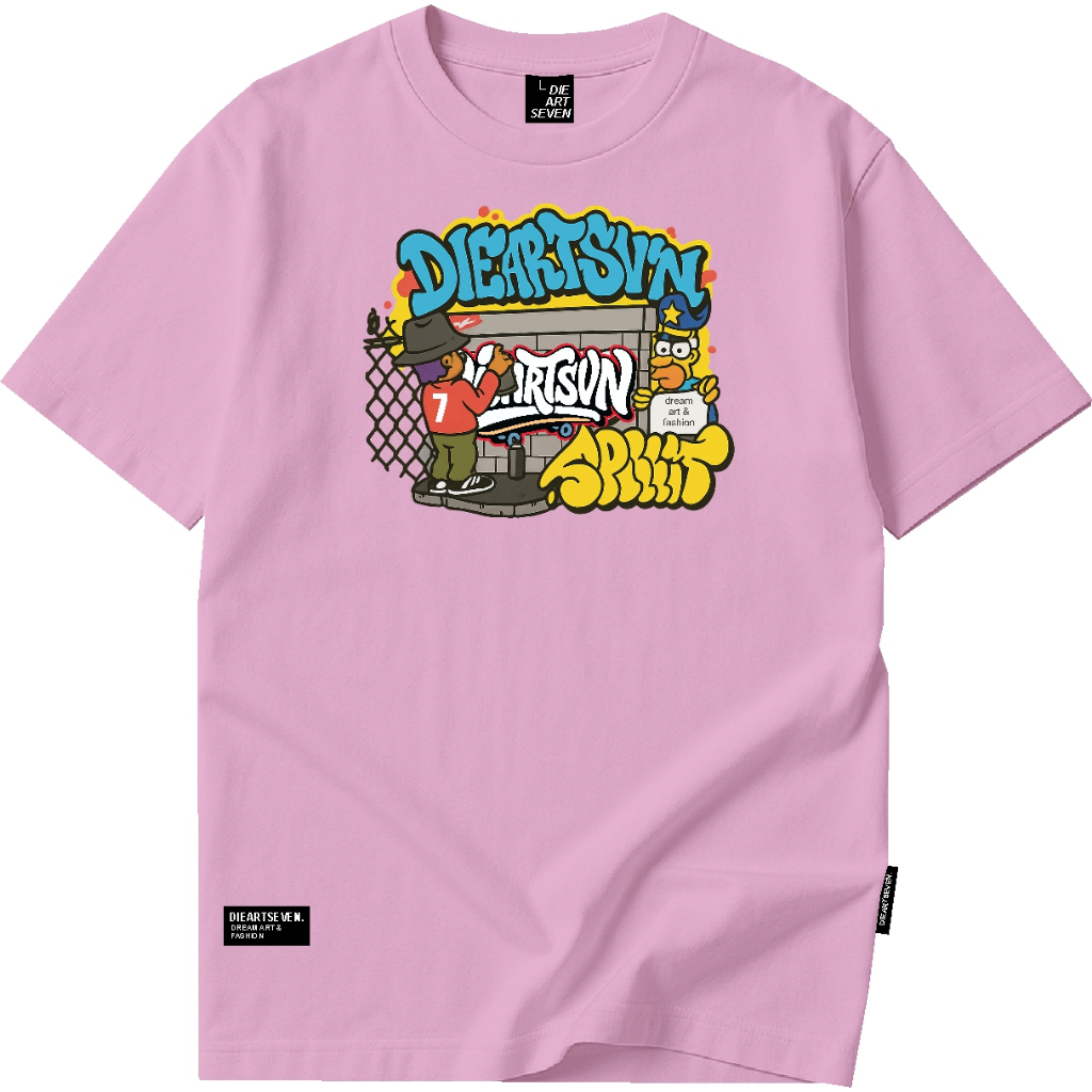 Kaos pria distro pakaian pria atasan kaos distro art sano tshirt dusty pink