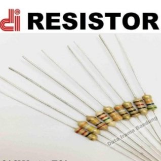 Paket Resistor Karbon Film 1/2 Watt 5% 10pcs/ Nilai Resistor 0,5w