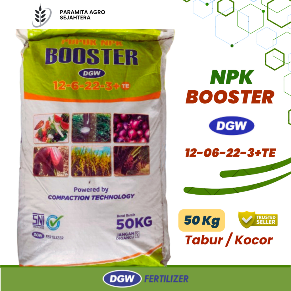 NPK DGW BOSTER 12-6-22-3+TE PUPUK TANAMAN BUAH BUNGA GENERATIF 50 KG