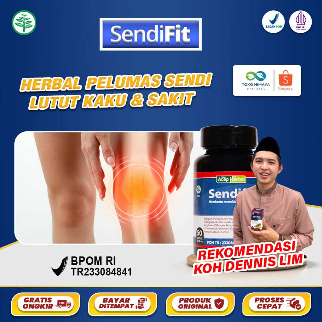 SENDIFIT Obat Pelumas Sendi Lutut Kaku Sakit Saat Ditekuk Lutut Bengkak Bunyi Lutut Kopong