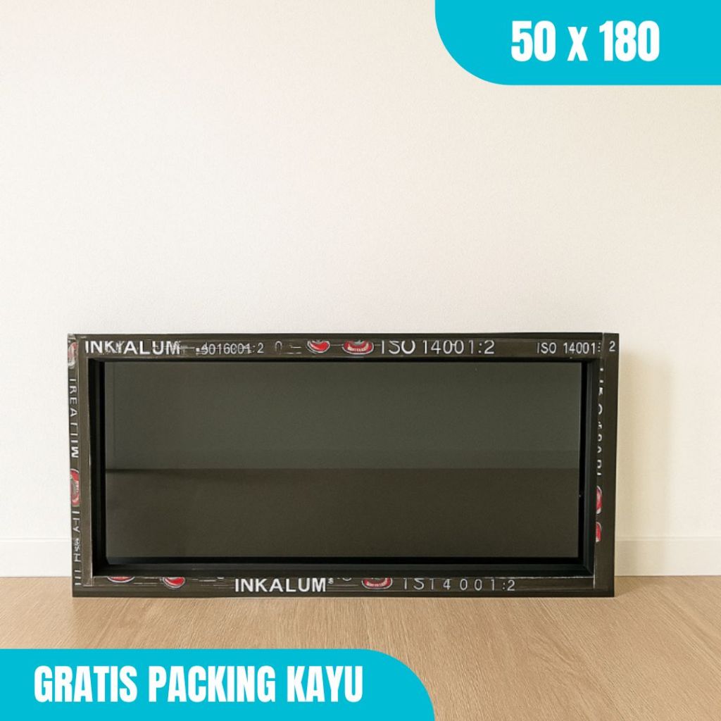 JENDELA ALUMINIUM KACA MATI UK 50 X180