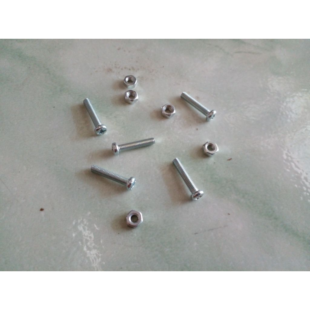 baut 3mm panjang 1.5cm 5pcs mur