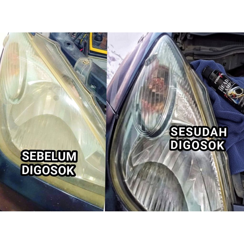 PEMBERSIH MIKA LAMPU MOBIL, HEADLAMP CLEANER
