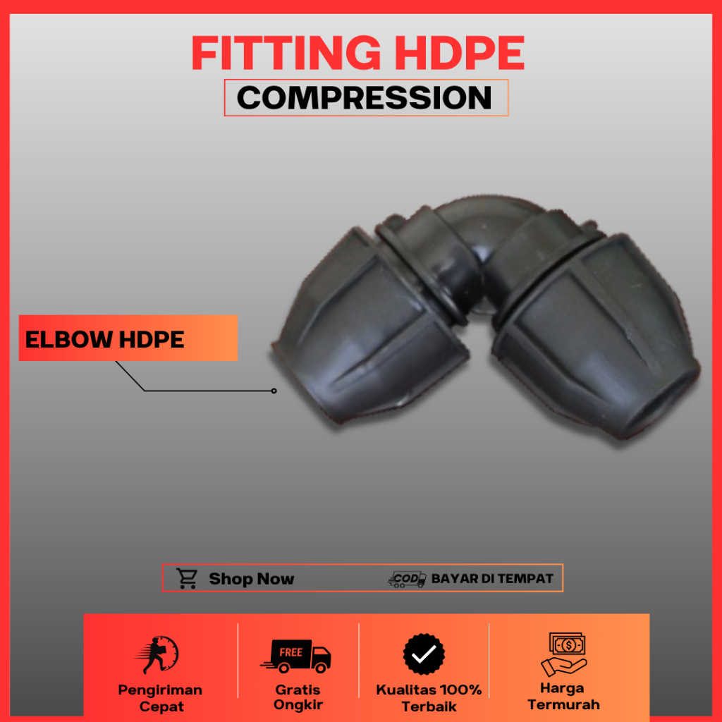 Elbow Hdpe 1 Inch Fitting Confression Keni 1 Inch
