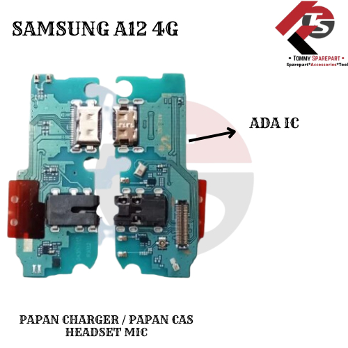 PAPAN PCB SAMSUNG A12 / A125 CHARGER + MIC + HEADSET
