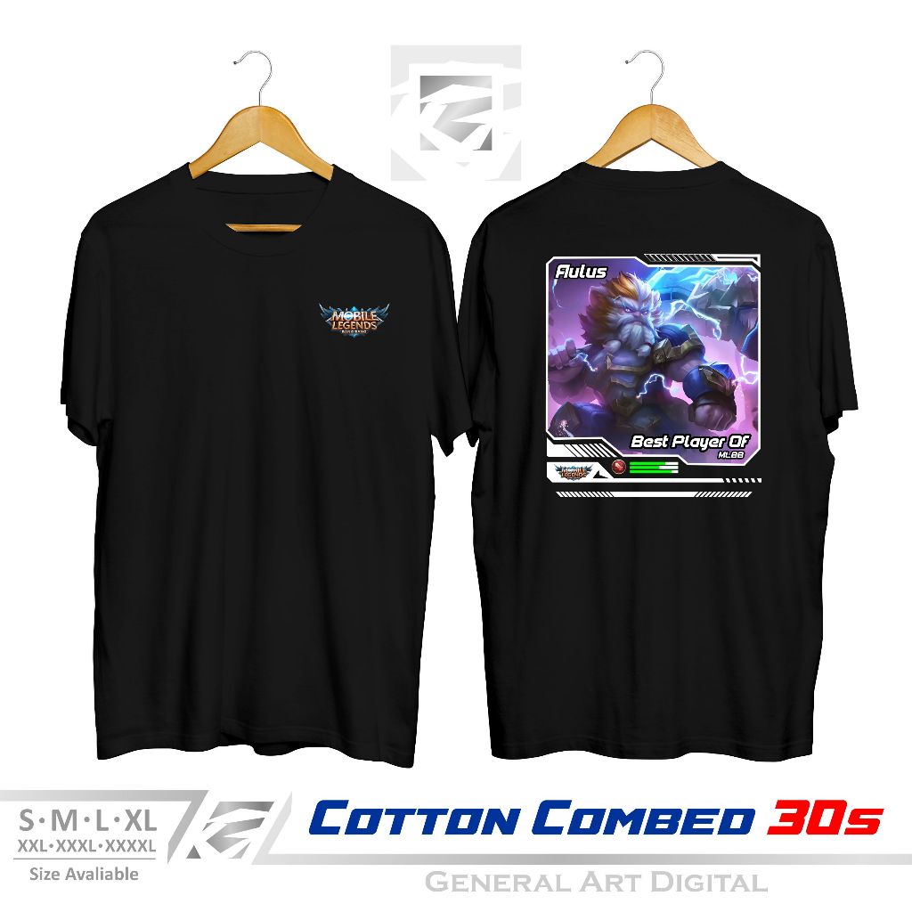Kaos Distro MLBB Aulus T-shirt game MOBILE LEGEND Skin Aulus