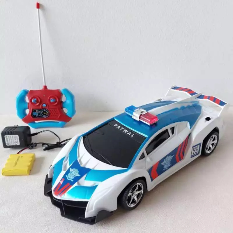 Mainan Anak Mobil Remot Control RC Lamborghini Polisi RKC 02098-1 Jumbo Besar