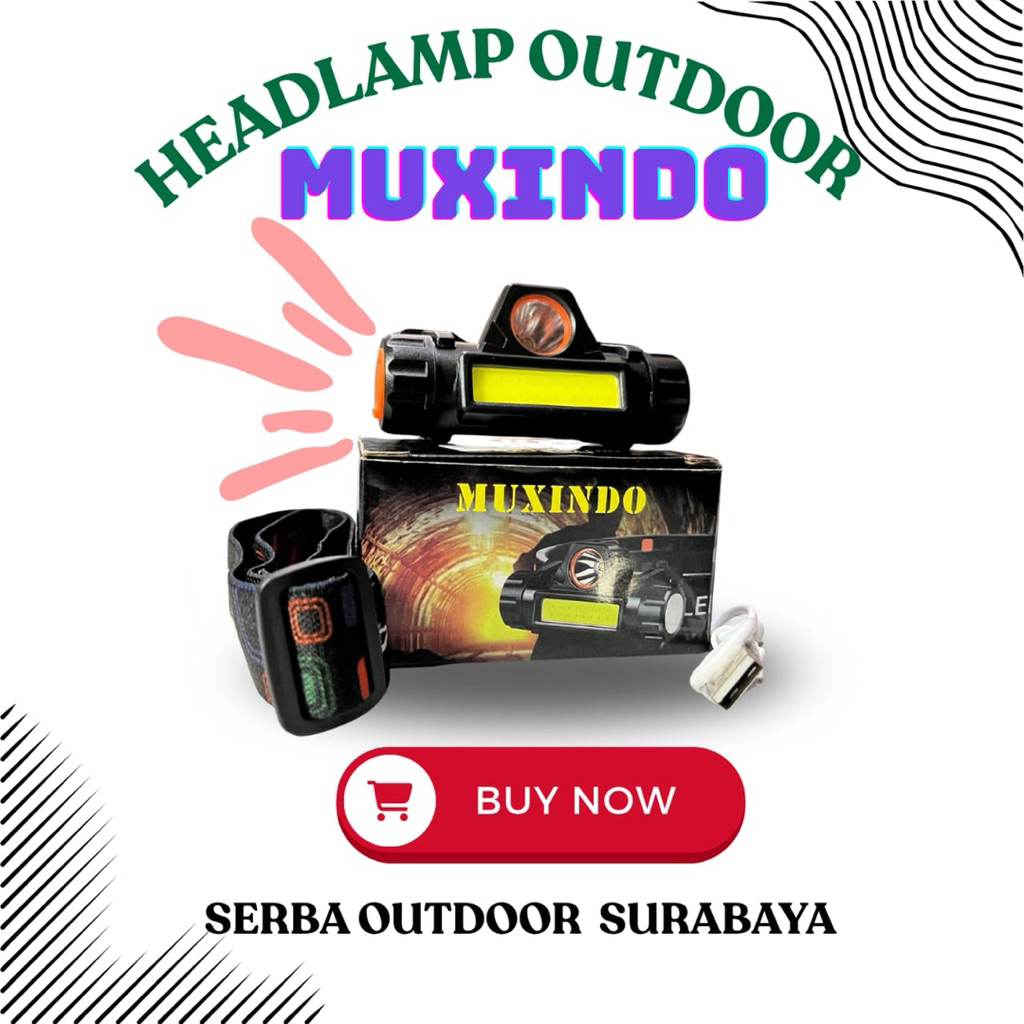 Senter Kepala/Headlamp Muxindo