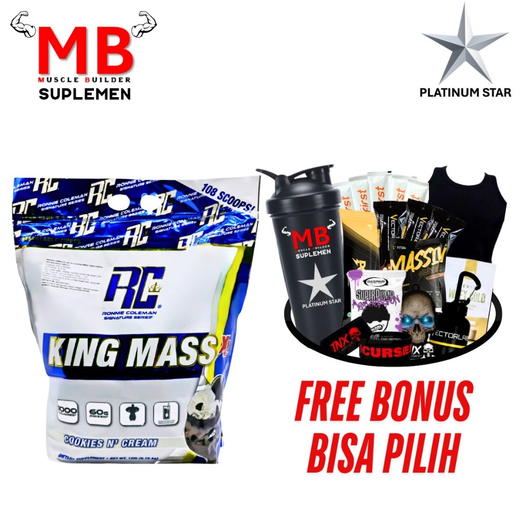 King Mass 15 lbs Kingmass 15lbs Gainer Ronnie Coleman Signature Series RCSS