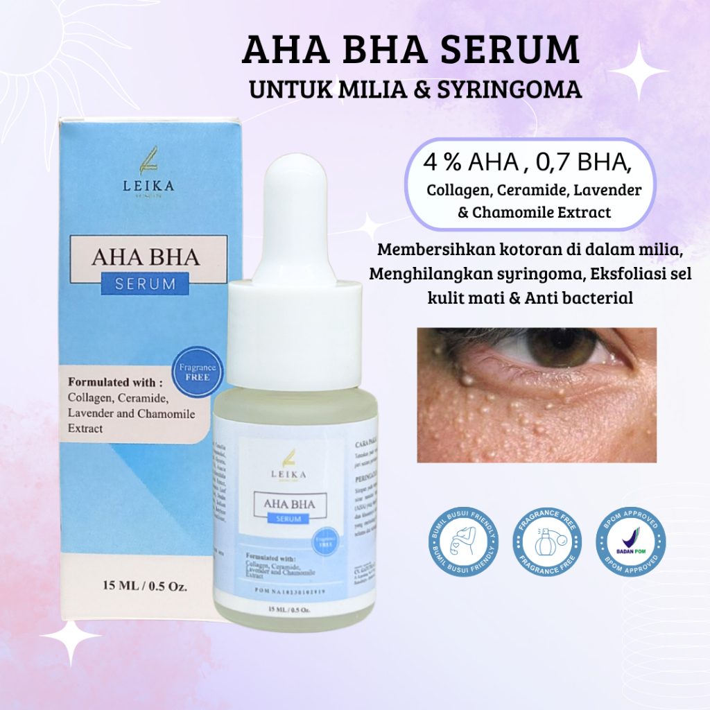 Serum Penghilang Milia Ampuh Serum AHA BHA Serum Penghilang Milia Milea Penghilang Bintik Putih Seki