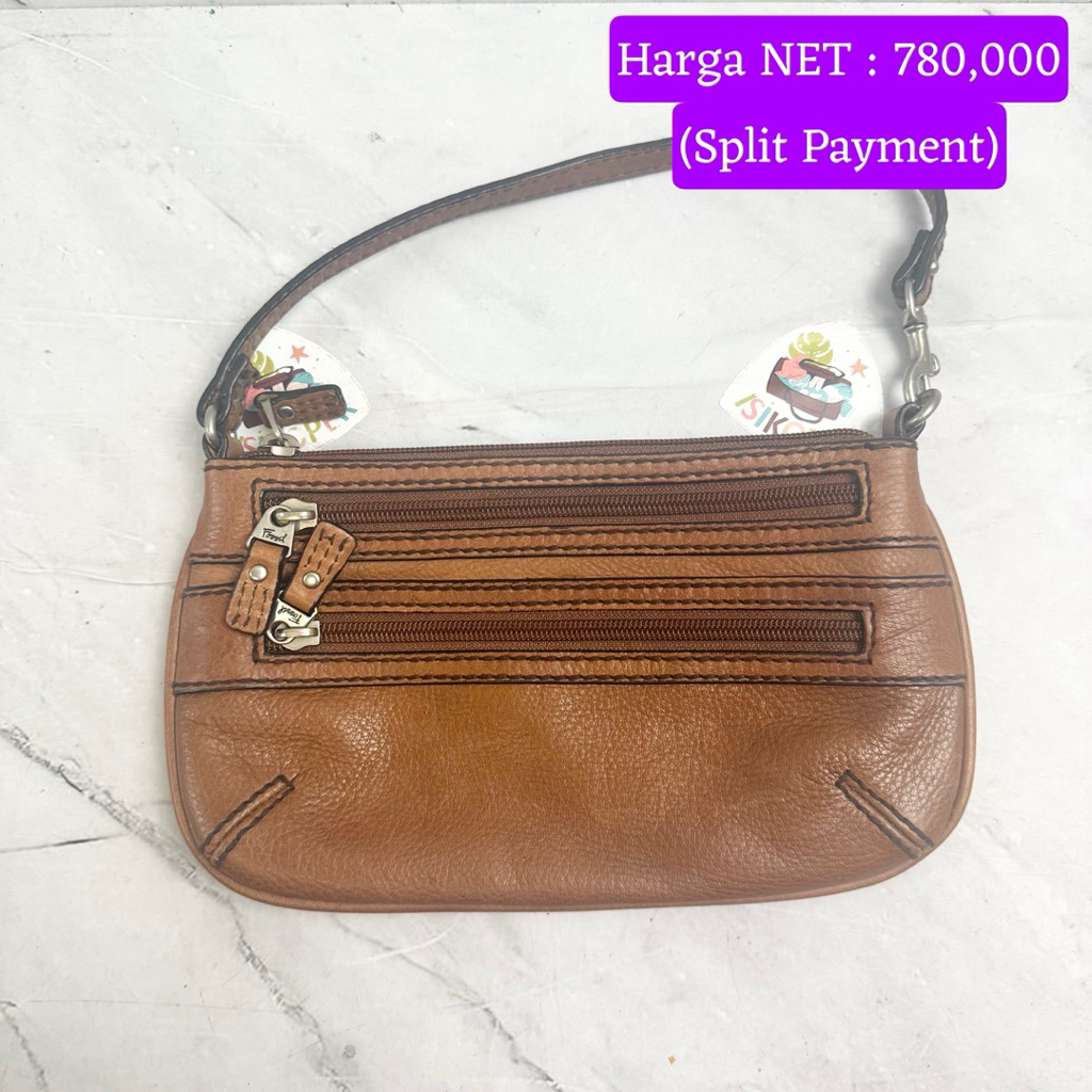 445 NET-Preloved Fossil Fossil Hand Bag Wristlet Clutch