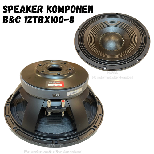 Speaker Komponen B&C 12TBX100-8 Voice Coil 3" Speaker Midle B&C12TBX100 Mid low