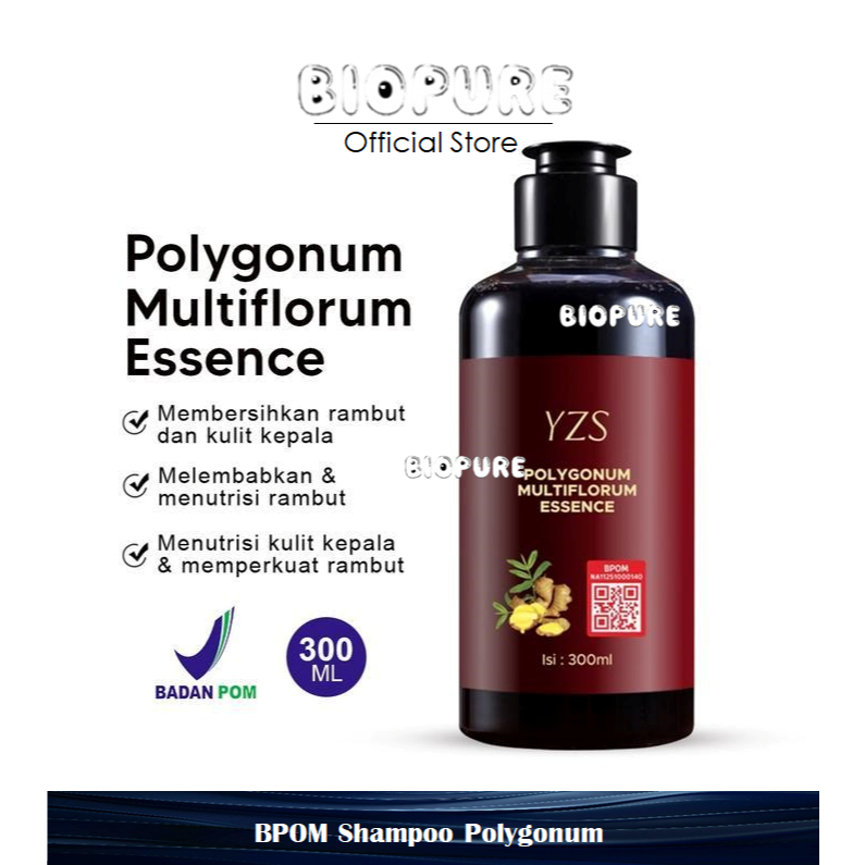 BPOM Shampoo Polygonum Membersihkan Menutrisi dan Melembutkan Rambut 300ml