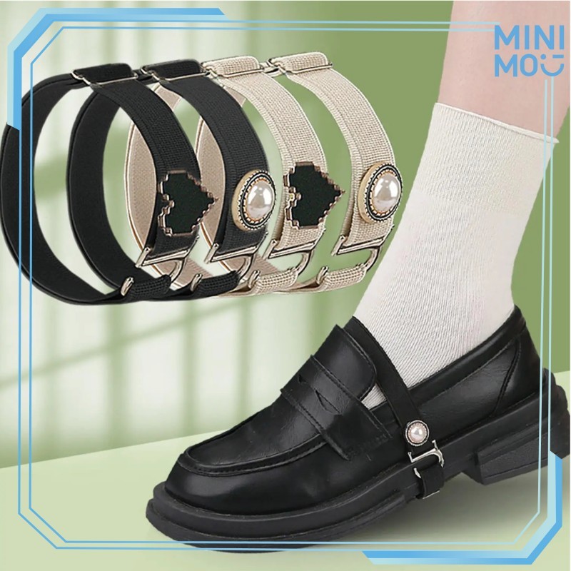 Tali Sepatu Heels High 2PCS/Set Tali Heels Pergelangan Dengan Fitur Motif Mencintai Unik Cocok Untuk