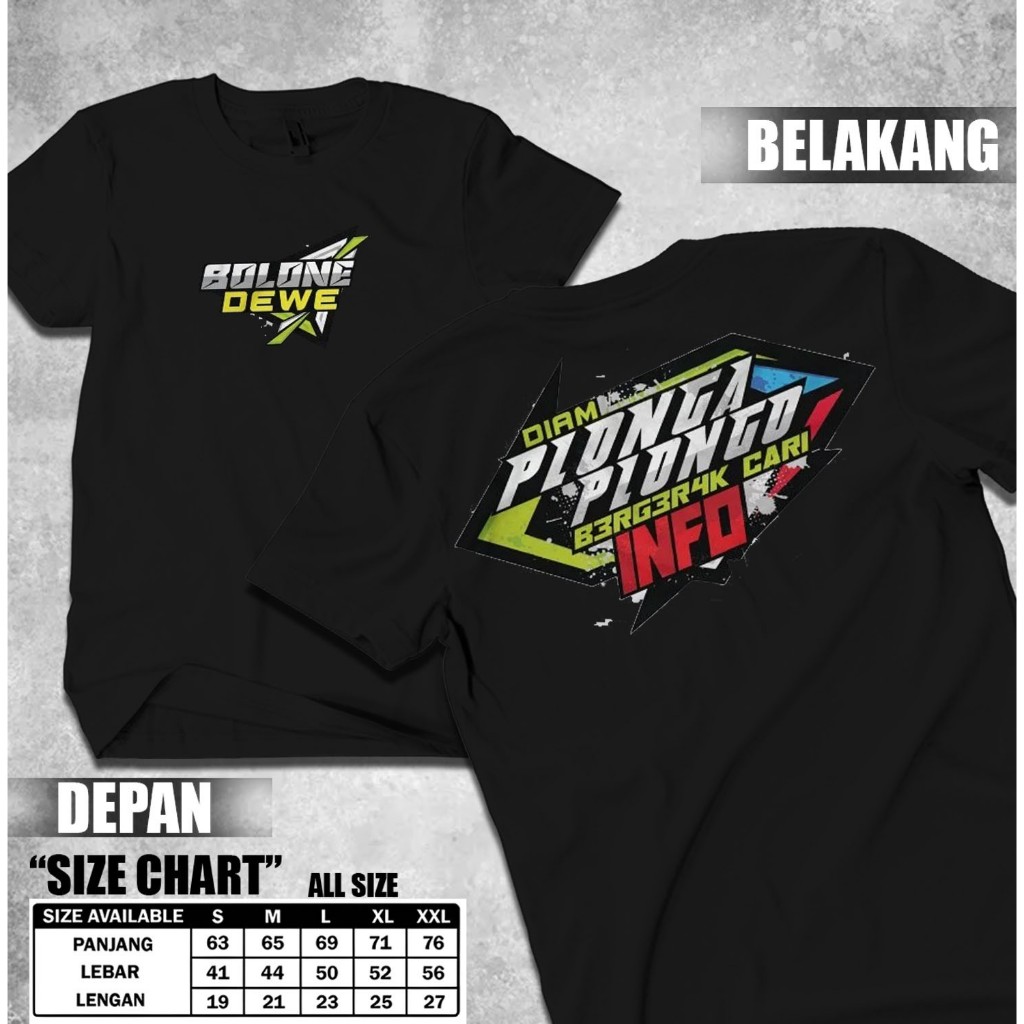 ABASTORE.IDN Bolo Dewe Diam Plonga Plongo Bergerak Cari Info Tshirt Tiktok Baju