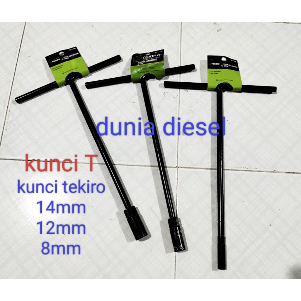 kunci T 12mm kunci T 8mm kunci T 14mm Tekiro Asli
