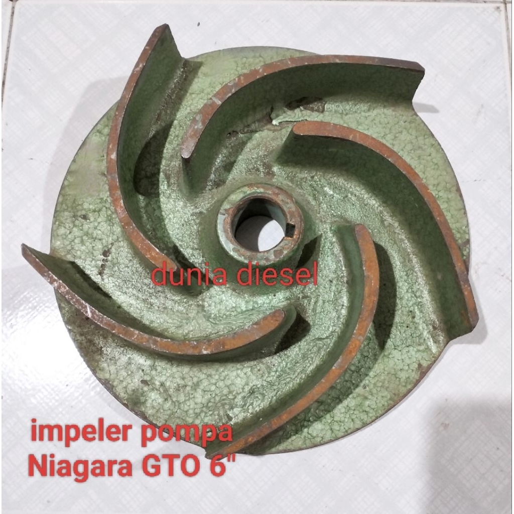 kipas impeler pompa Niagara GTO 6" impeller niagara 6 inci Asli