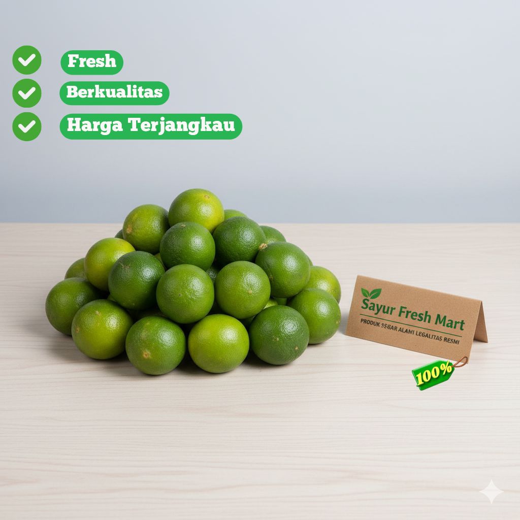 Jeruk Nipis Super Besar Warna pekat Bagus Kualitas terbaik 1 kg