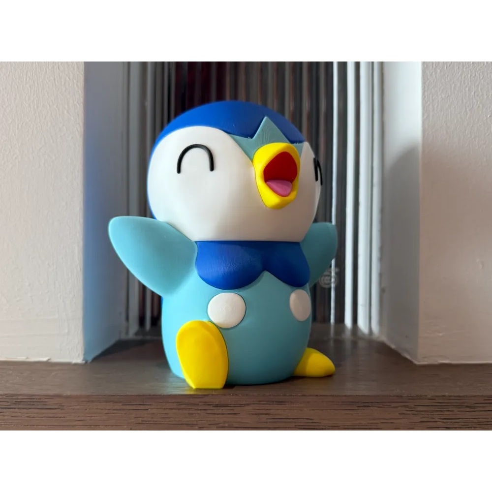 Mainan Figure Pokémon Piplup | Piplup 3D Printed | Action Figure Pokémon Piplup 15cm