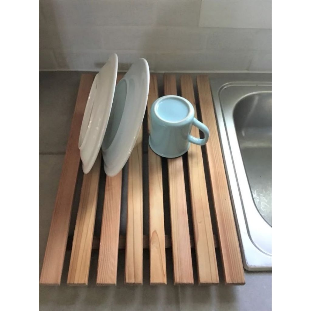 rak piring/tempat tirisan cucian piring 60x40