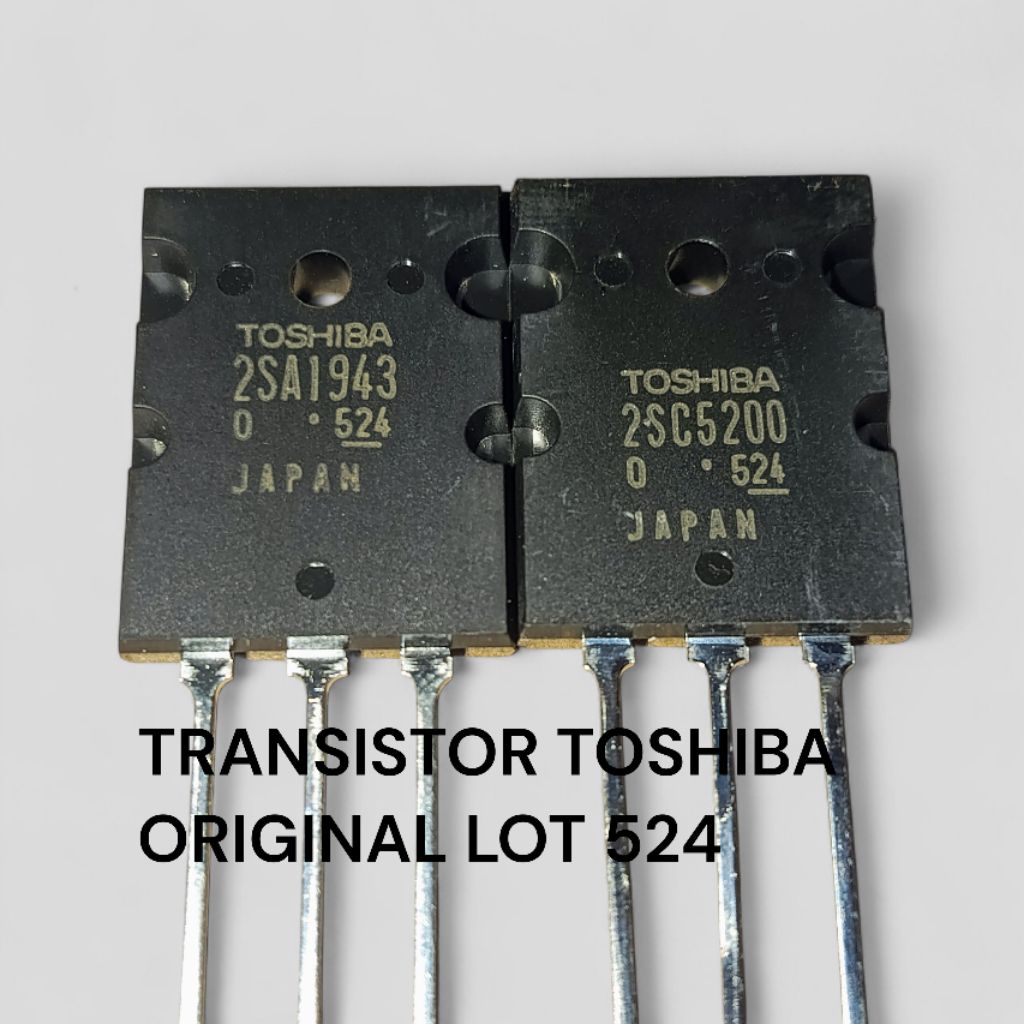 TRANSISTOR TOSHIBA ORIGINAL 5200+1943 ORIGINAL LOT 524