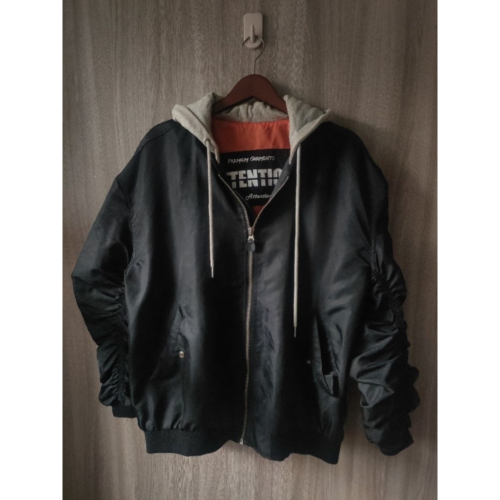 Bomber Hoodie Jacket Attention
