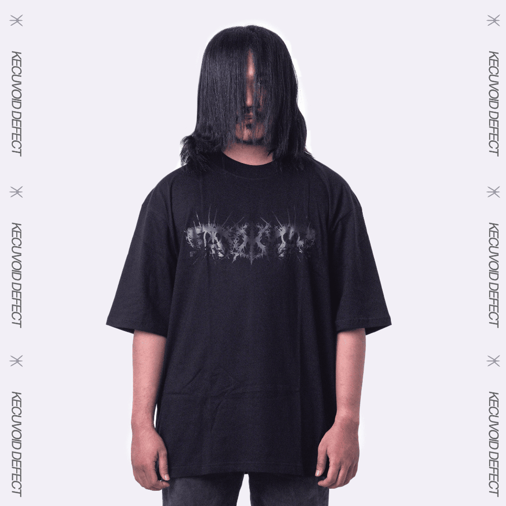 KCVD The Eyes Streetwear Kaos Oversize Hitam | T-Shirt Unisex Pria Wanita | Local Brand Monochrome