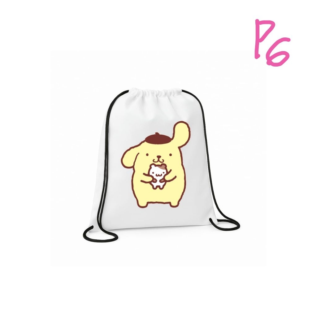 Tas Serut Motif Anak perempuan lucu Waterproof