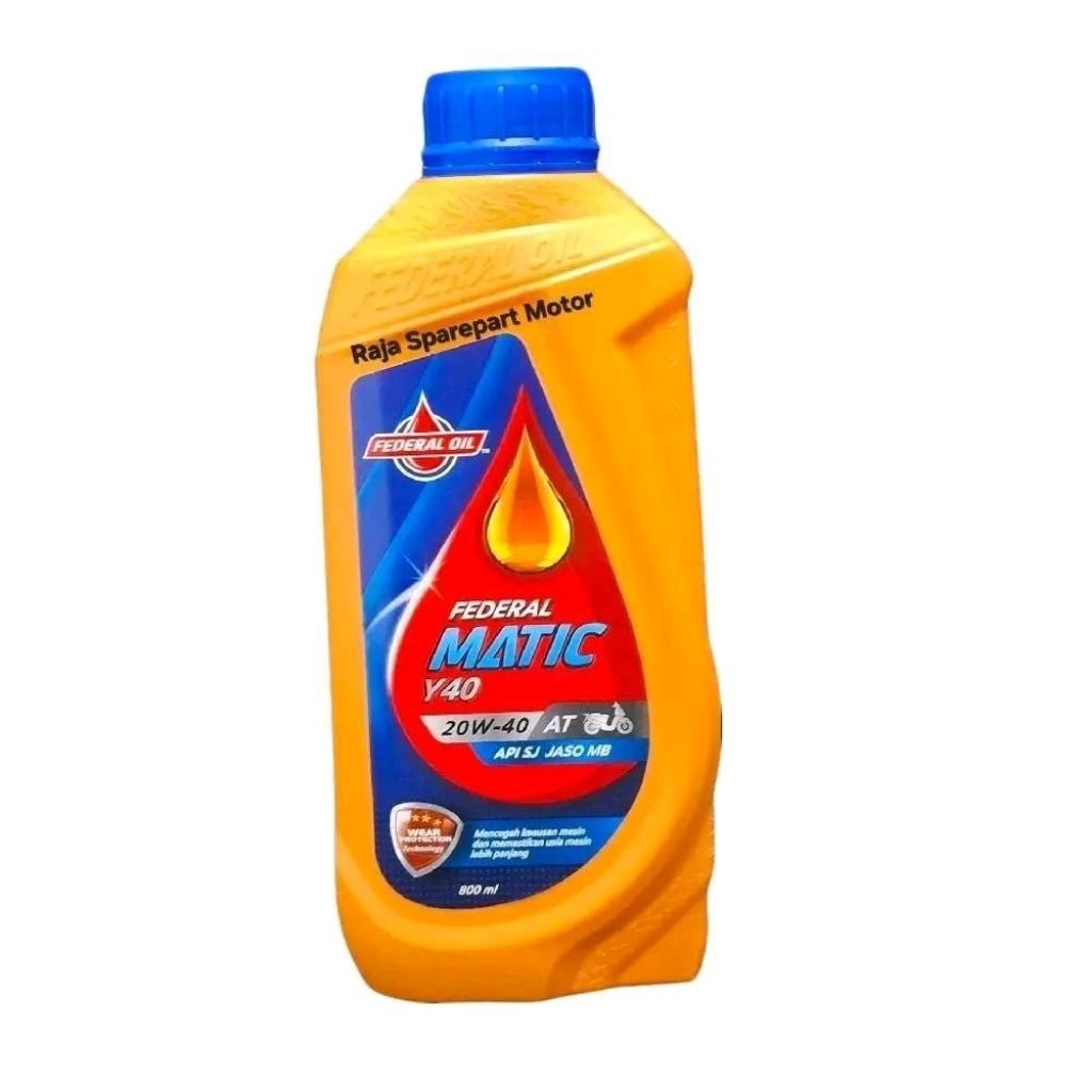 Federal Matic Y40 Oli Federal Y- Matic 20W-40 0.8Liter Asli Original Federal Oil
