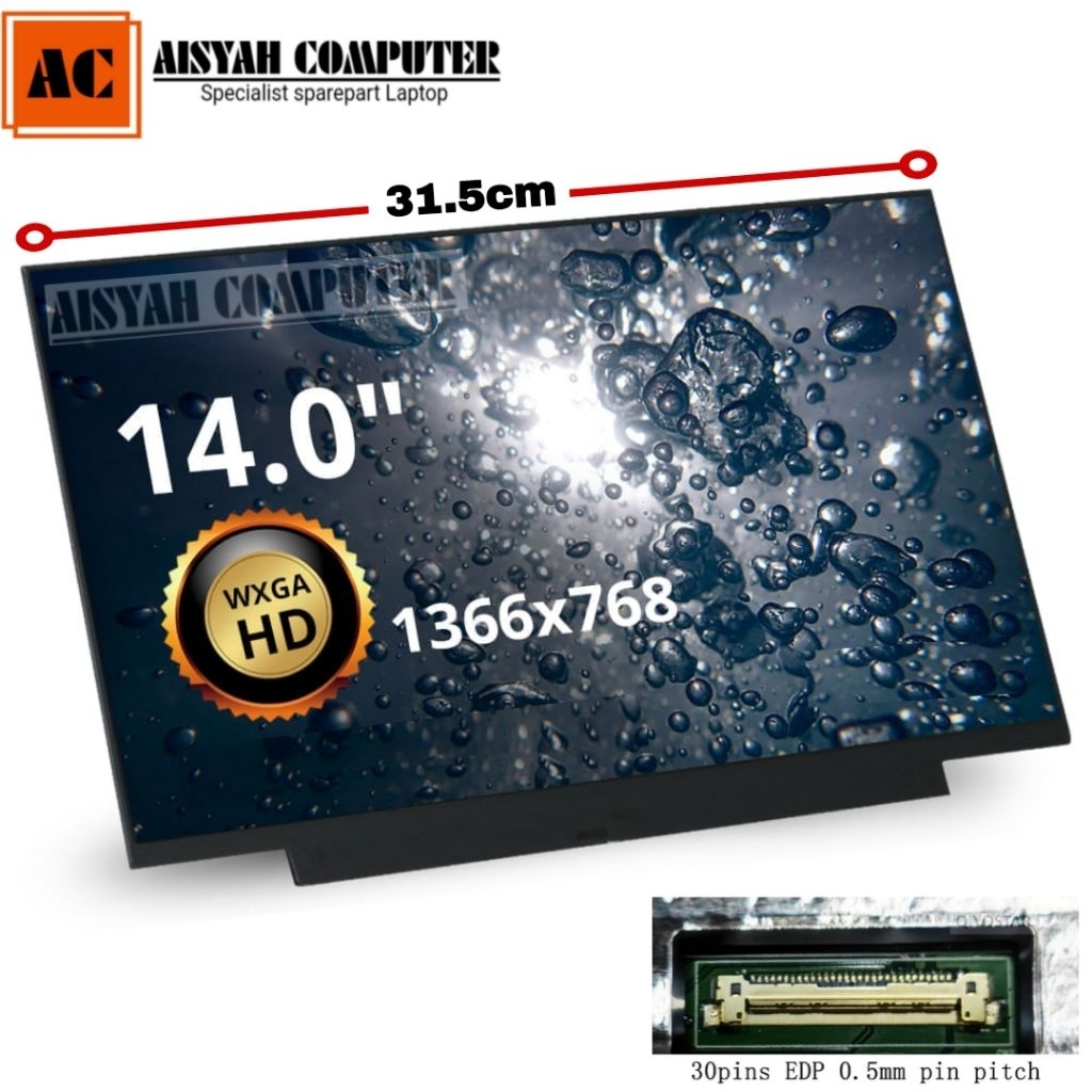 Asus LCD Model: L410 L410M L410MA 14inc Slim Display HD 1366*768 (New Bergaransi)