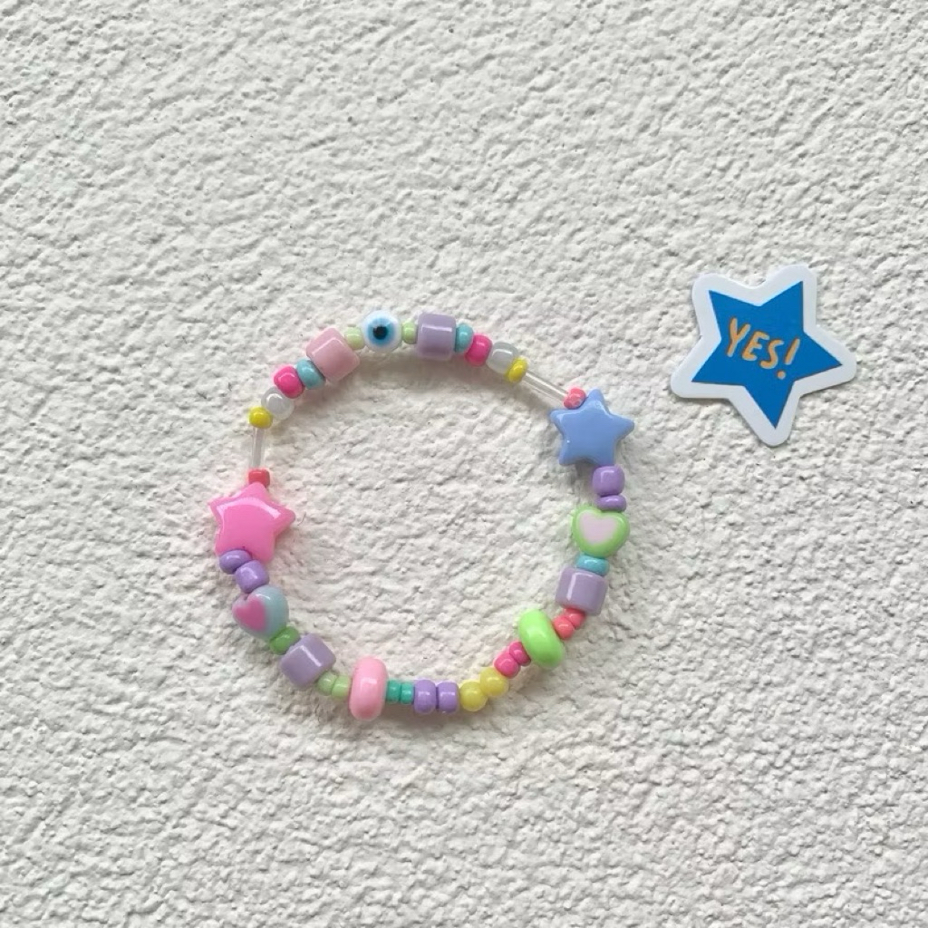 gelang tangan manik manik evil eye | beads bracelet evil eye